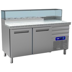 Table frigo pizza 600x400 2 portes