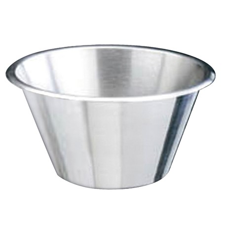 Bassine conique inox à fond plat 3,5 L