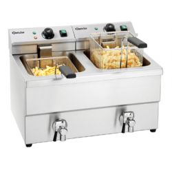Friteuse électrique à poser 2X8 Litres avec vidange Moyen débit
