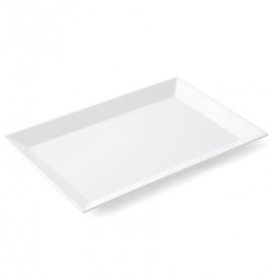 Lot de 6 Plats glacière 19x29cm blanc