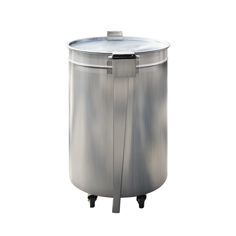 Poubelle inox 95 litres à pédale