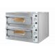 Four à pizzas électrique 2 chambres triphasé 18 pizzas diamètre 33cm