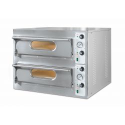 Four à pizzas électrique 2 chambres triphasé 18 pizzas diamètre 33cm