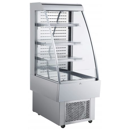 Vitrine réfrigérée +2-+8°C  libre service inox 230L