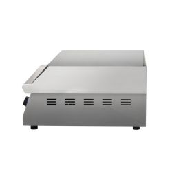 Plaque à snacker electrique chrome QuickChef lisse L400