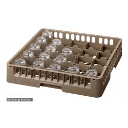 Casier à verres 500x500mm - 25 compartiments 90x90mm