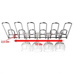 Rack à verres, 5 rangées, Tellier - v2