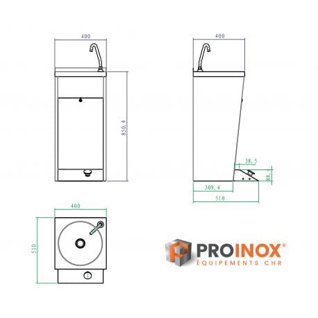 Lave main inox - v2
