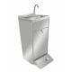 Lave-mains inox avec commande au pied