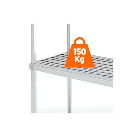 Rayonnage pour chambre froide 4 niveaux 1500x500xH1800mm - v2