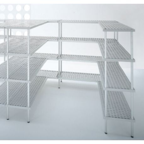 Rayonnage pour chambre froide 4 niveaux 800x400xH1800mm - v5
