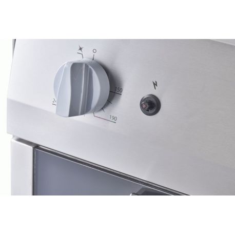 Fourneau 6 feux gaz sur four gaz statique GN2/1