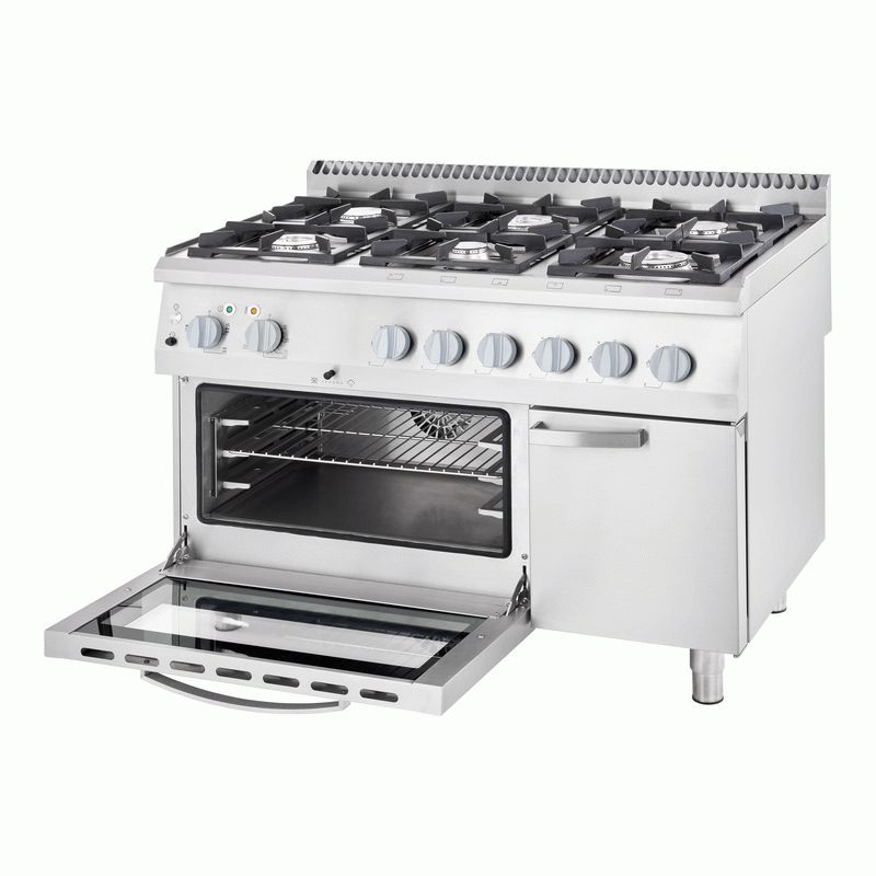 Cuisinière gaz Roeder 4 feux 4x5,5kW four électrique 2,6kW