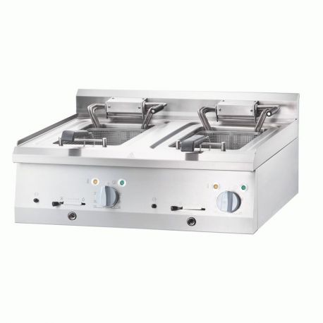 Friteuse électrique double 2x10L à poser