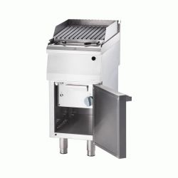 Grill pierre de lave à gaz simple, grille type V sur coffre - v2