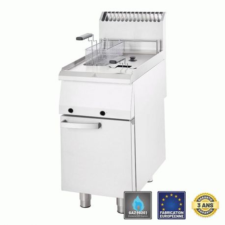 Friteuse gaz double 2x7L sur coffre