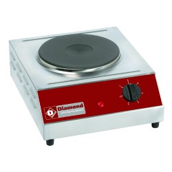 Réchaud électrique 1 plaque, 2kW, 7 positions, monophasé