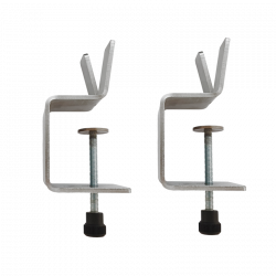 lot de 2 supports milieu pour plexiglas de la marque SUPPLEX pour plexiglas 3 mm
