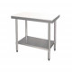 Table de découpe inox avec étagères L1000xP700xH850mm