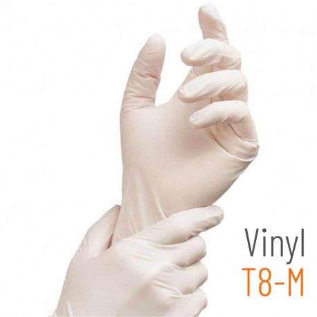 Gants en vinyle médicaux taille M - 100 pièces