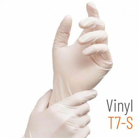 Gants en vinyle médicaux taille S - 100 pièces