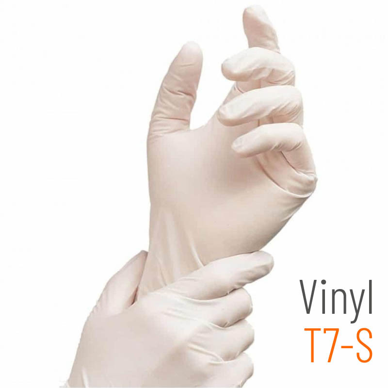 Gants en vinyle médicaux taille S - 100 pièces