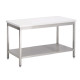 Table de découpe inox avec étagères L1200xP700xH850mm