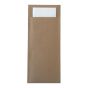Pochette serviette kraft brune 20x8,5cm (5x100p.)