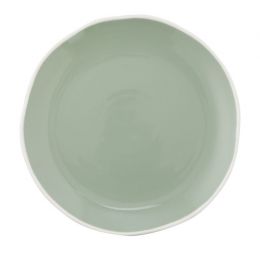 Assiette coupe plate ronde vert d'eau porcelaine Ø 24 cm Rim(4p.)