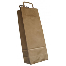 Sac bouteille brun 36x14 cm (250 pièces)