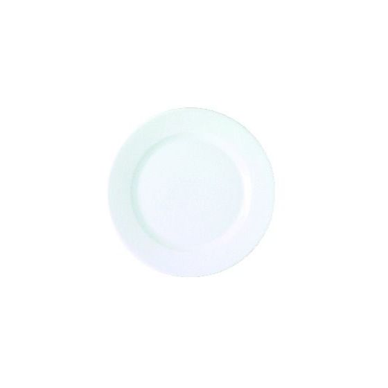 Assiette plate rond blanc porcelaine Ø 21 cm(12p.)
