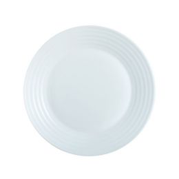 Assiette plate rond blanc verre Ø 19 cm Stairo(6p.)