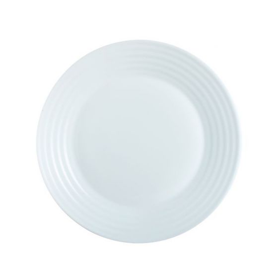 Assiette plate rond blanc verre Ø 19 cm Stairo(6p.)