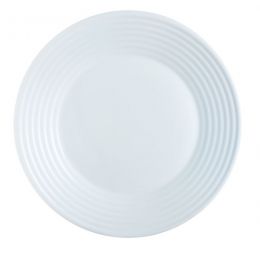 Assiette plate rond blanc verre Ø 23,5 cm Stairo(6p.)