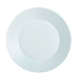 Assiette plate rond blanc verre Ø 25 cm Stairo(6p.)