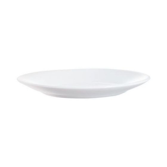 Assiette plate ronde blanc verre Ø 15,50 cm Restaurant Blanc(6p.)