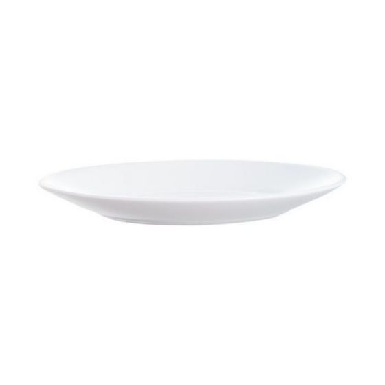 Assiette plate ronde blanc verre Ø 19 cm Restaurant Blanc(6p.) - v2