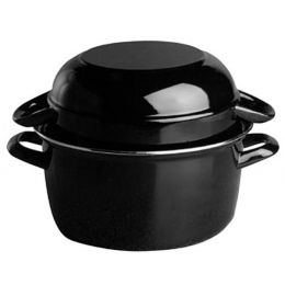 Marmite à moules noire fonte d'acier Ø 18 cm 2,60 l(6p.)