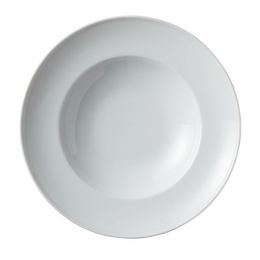 Assiette à pâtes rond blanc porcelaine Ø 30 cm (6p.)