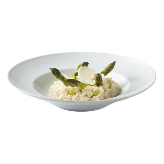 Assiette à pâtes rond blanc porcelaine Ø 30 cm (6p.) - v2