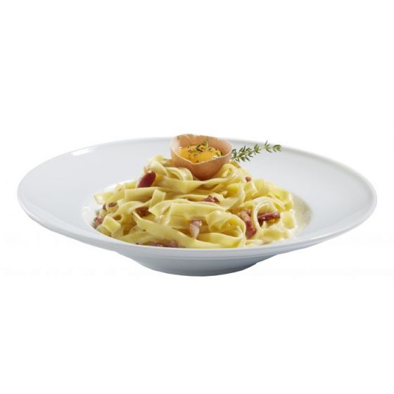 Assiette à pâtes rond blanc porcelaine Ø 30 cm (6p.) - v3