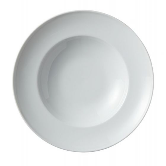 Assiette à pâtes rond blanc porcelaine Ø 26 cm (12p.)