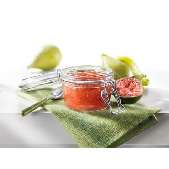 Bocal hermétique rond transparent verre Ø 8,30 cm Fido(6p.) - v5