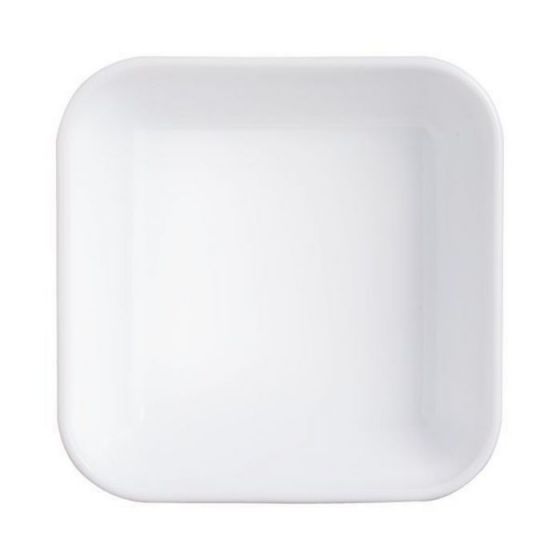 Ravier carré blanc verre 11 cm Restaurant Blanc(6p.)