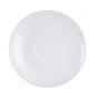 Sous-tasse à déjeuner ronde blanc verre Ø 15,30 cm Restaurant Blanc (6p.)