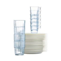 Tasse à café ronde transparente verre 8 cl Ø 7,60 cm Aroma(12p.) - v2