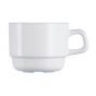 Tasse à déjeuner ronde blanc verre 25 cl Restaurant Blanc (6p.)
