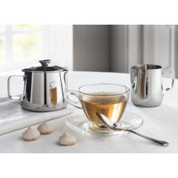 Théière ovale gris inox 35 cl 11,50 cm Cafeterie Inox - v2