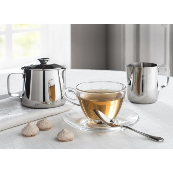 Théière ovale gris inox 35 cl 11,50 cm Cafeterie Inox - v2