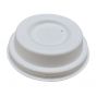 Couvercle rond blanc bagasse Ø 6,30 cm (50 pièces)